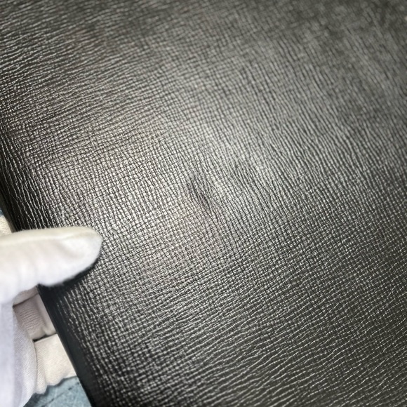 Authentic Burberrys Vintage Black Leather Locking Documents Case w Key Clean! - Picture 14 of 16